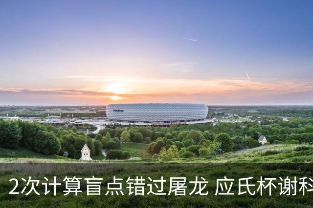 2次计算盲点错过屠龙 应氏杯谢科1点之差负一力辽